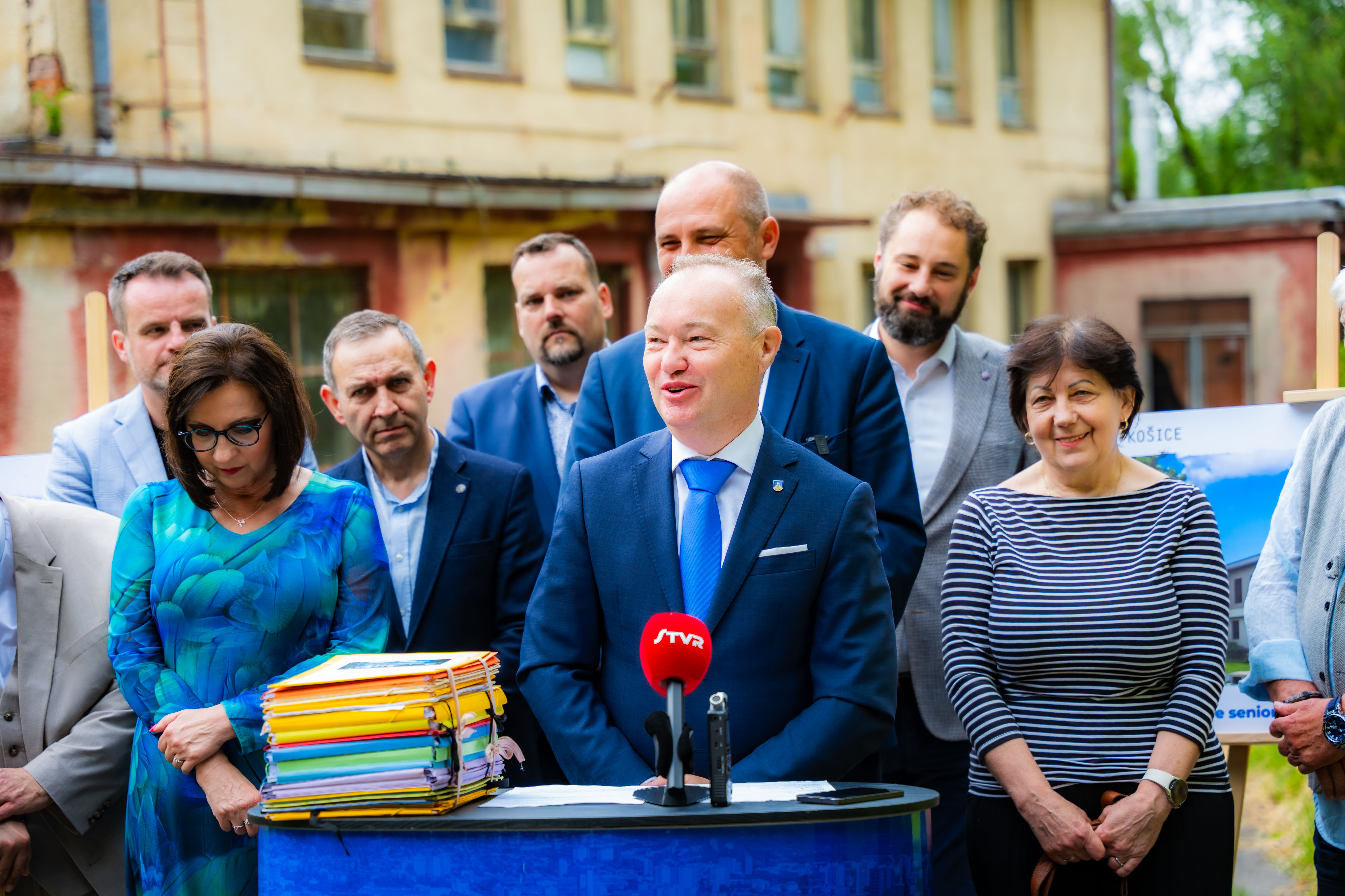 Poklepanie zakladneho kamena - Rekonstrukcia budovy pre seniorov-1-17